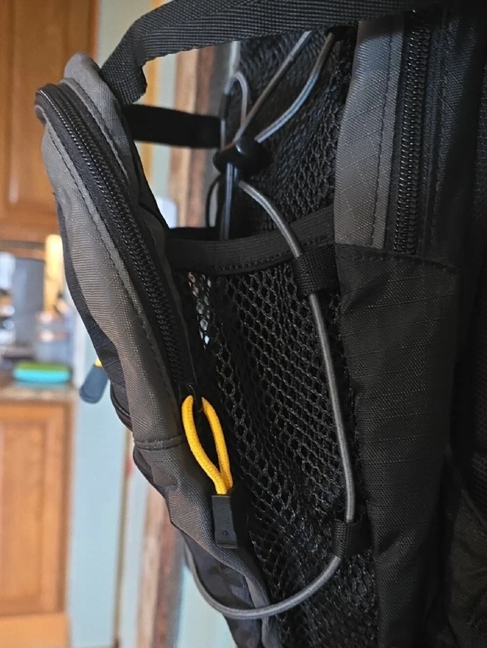 CamelBak Black and Gray Hydration Backpack with Yellow Accents